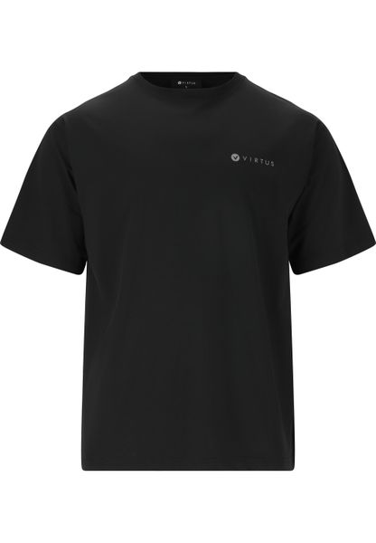 T-shirt Virtus Kallan. Czarne t-shirty męskie VIRTUS, s, bez wzorów, z materiału, bez kołnierzyka. Za 147.50 zł.
