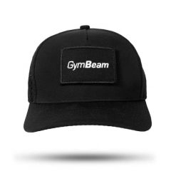 Czapka unisex bieganie oddychająca czarna Ranger. Czarne czapki męskie GYMBEAM, bez wzorów, z materiału, sportowe. Za 59.90 zł.