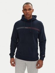 Tommy Jeans Bluza Entry Graphic DM0DM20847 Granatowy Regular Fit. Niebieskie bluzy bez kaptura męskie Tommy Jeans, m, z bawełny. Za 209.99 zł.