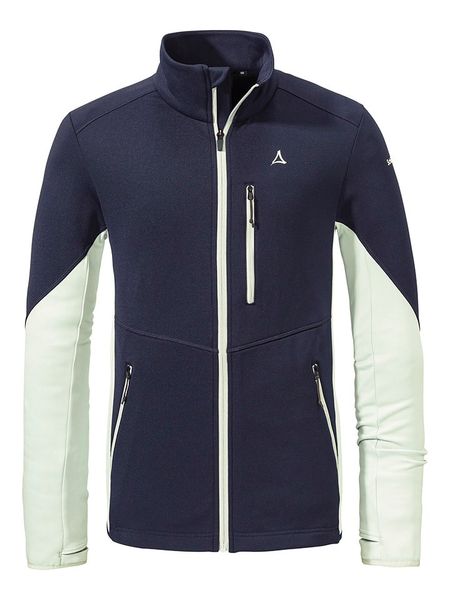 Schöffel Kurtka polarowa "Lodron" w kolorze granatowo-białym rozmiar: 54. Białe kurtki męskie Schöffel, bez wzorów, z materiału, bez kaptura. Za 244.22 zł.