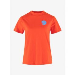 Koszulka damska Fjallraven Fox Boxy Logo Tee. Brązowe bluzki sportowe damskie Fjällräven, bez wzorów, bez ramiączek. Za 190.99 zł.