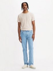 Levi´s Dżinsy "501" - Tapered fit - w kolorze błękitnym rozmiar: W28/L30. Niebieskie jeansy męskie . Za 144.92 zł.