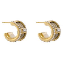 Kolczyki Guess. Żółte kolczyki damskie Guess, złote. Za 299.99 zł.