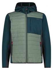 Cmp Kurtka hybrydowa w kolorze turkusowym rozmiar: 52. Niebieskie kurtki outdoor męskie CMP, bez wzorów, bez kaptura. Za 175.26 zł.