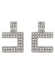 Elisabetta Franchi Kolczyki OR-07-B46E2-V220 Srebrny. Szare kolczyki damskie Elisabetta Franchi, srebrne. Za 619.99 zł.