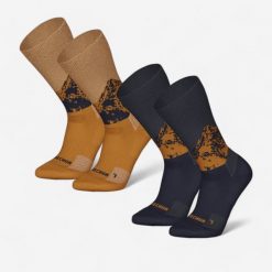 Skarpety turystyczne SH500 Mid. Skarpetki damskie QUECHUA, bez wzorów, z poliamidu. W wyprzedaży za 49.99 zł.