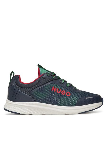 HUGO Sneakersy G00304 M Granatowy. Niebieskie buty sportowe chłopięce Hugo, z materiału, bez zapięcia. Za 309.99 zł.