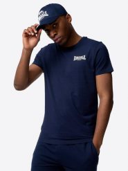 T-shirt o wąskim kroju Lonsdale Elmdon. Niebieskie t-shirty męskie Lonsdale, m, bez wzorów, z bawełny, bez kołnierzyka. Za 113.60 zł.
