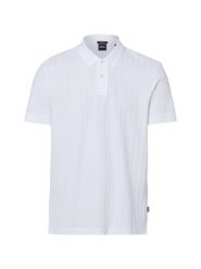 BOSS koszulka polo Mężczyźni Bawełna (100%) biały, XL. Białe koszulki polo męskie Boss, m, bez wzorów, z bawełny, bez ramiączek. Za 479.95 zł.