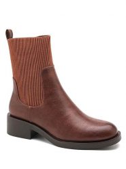 Sixth Sens Botki w kolorze jasnobrązowym rozmiar: 37. Brązowe botki damskie Sixth Sens, bez obcasa, bez zapięcia. Za 156.61 zł.