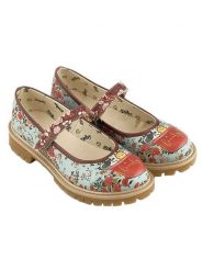 Goby Skórzane baleriny ze wzorem rozmiar: 39. Baleriny damskie Goby, bez wzorów, bez obcasa. Za 173.99 zł.