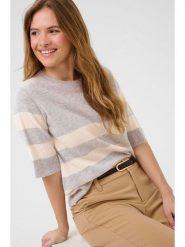 CULTURE Wełniany sweter w kolorze szaro-białym rozmiar: M. Szare swetry klasyczne damskie Culture, m, z kaszmiru, bez kołnierzyka. Za 173.99 zł.