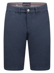 Geographical Norway Bermudy "Pacidor" w kolorze granatowym rozmiar: 3XL. Niebieskie szorty męskie Geographical Norway, z aplikacjami, ze skóry. Za 83.62 zł.