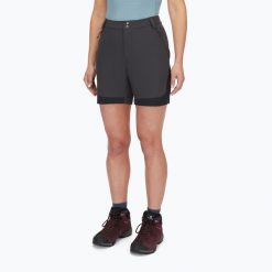 Spodenki trekkingowe damskie Rab Torque Mountain. Szare szorty damskie RAB, bez wzorów, z materiału. Za 449.99 zł.