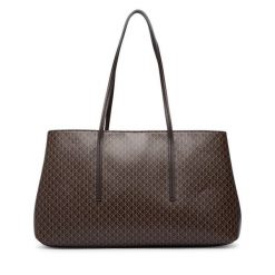 Torebka Calvin Klein. Brązowe torebki klasyczne damskie CALVIN KLEIN, bez wzorów, bez dodatków. Za 649.99 zł.