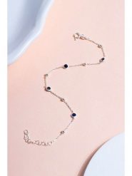 Heliophilia Srebrna bransoletka z cyrkoniami rozmiar: onesize. Niebieskie bransoletki damskie Heliophilia, srebrne. Za 39.99 zł.