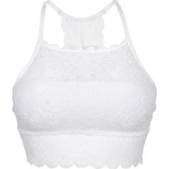 Biustonosz bustier z rozciągliwej koronki. Czarne biustonosze bonprix, bez wzorów, z koronki. Za 69.99 zł.