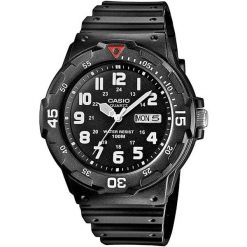 Zegarek Męski Casio MRW-200H-1BVEG. Czarne zegarki męskie Casio. Za 189.60 zł.