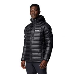 Kurtka sportowa męska Arctic Crest Down Hooded Jacket. Czarne kurtki treningowe męskie Columbia, m, bez wzorów, z nylonu, trekkingowe. Za 1,792.00 zł.