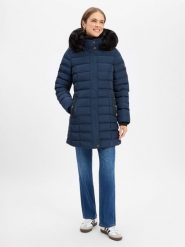 Wellensteyn płaszcz pikowany Kobiety Sztuczne włókno niebieski, XL. Niebieskie płaszcze damskie Wellensteyn, xl, bez wzorów, z futra. Za 1,499.95 zł.