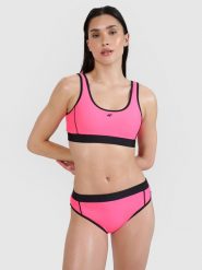 4F Góra od bikini damska - różowa XL. Czerwone bikini damskie 4f, bez wzorów. W wyprzedaży za 59.99 zł.