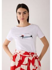 More & More Koszulka w kolorze białym rozmiar: 38. Białe t-shirty damskie MORE & MORE, bez wzorów, bez kołnierzyka. Za 122.67 zł.
