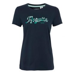 T-shirt Damski Kwiaty Rozciągliwa Fingal. Niebieskie t-shirty damskie Regatta, bez wzorów, bez kołnierzyka. Za 40.99 zł.