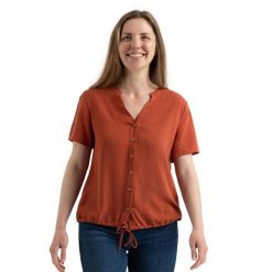 Top Damski Beatrice. Brązowe topy sportowe damskie Trespass, m, bez wzorów, ze lnu, bez ramiączek. Za 100.99 zł.