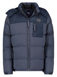 Geographical Norway Kurtka pikowana "Dupalo" w kolorze granatowym rozmiar: XXL. Niebieskie kurtki męskie Geographical Norway, xxl, z aplikacjami, bez kaptura. Za 241.56 zł.