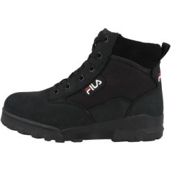 Trapery męskie, Fila Grunge II Mid. Czarne buty zimowe męskie Fila, z gumy, za kostkę, bez zapięcia. Za 529.00 zł.