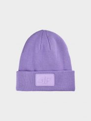4F Czapka beanie uniseks - fioletowa Uniwersalny. Fioletowe czapki męskie 4f, na zimę, bez wzorów, z syntetyku, klasyczne. Za 49.99 zł.