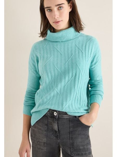 Cecil Golf w kolorze turkusowym rozmiar: XL. Niebieskie golfy damskie Cecil, xl, bez wzorów, bez ramiączek. Za 139.20 zł.