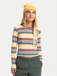 Quiksilver Bluzka Sunday EQWKT03198 Kolorowy Fitted Fit. Bluzki damskie Quiksilver, m, bez wzorów, z bawełny, bez kołnierzyka, bez ramiączek. Za 189.99 zł.