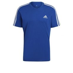 Koszulka adidas Essentials 3-Stripes. Białe t-shirty sportowe męskie Adidas, s, bez ramiączek, do piłki nożnej, climacool (adidas). Za 93.99 zł.