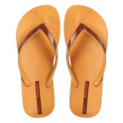 Ipanema Mesh V damskie klapki pomarańczowo-beżowe 41-42. Brązowe klapki damskie Ipanema, bez wzorów, z meshu, bez obcasa. Za 138.99 zł.