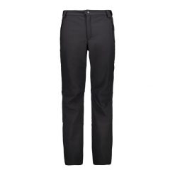 Spodnie softshell męskie CMP Long 3A01487. Czarne spodnie sportowe męskie CMP, z materiału. Za 309.99 zł.