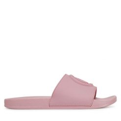 Klapki Just Cavalli. Czerwone klapki damskie Just Cavalli, bez wzorów, bez obcasa. Za 239.99 zł.