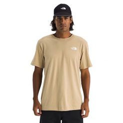 1321 The North Face T-shirt męski XXL, krótki rękaw, klasyczny krój. Brązowe t-shirty męskie The North Face, m, bez wzorów, z bawełny, bez kołnierzyka. Za 277.99 zł.