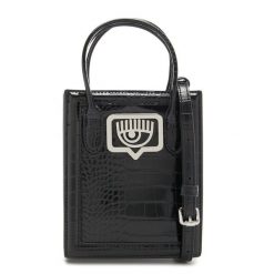 CHIARA FERRAGNI Torba przez ramię Eyelike - sztuczna skóra Torby na ramię 1 ct Damski. Czarne torebki klasyczne damskie Chiara Ferragni, bez wzorów, z materiału, bez dodatków. Za 630.99 zł.