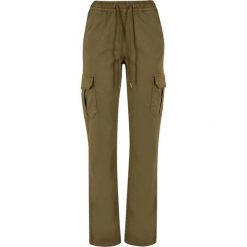 Spodnie Cargo Damskie Twill Z Wysokimi Stanami. Zielone spodnie dresowe damskie Urban Classics, xs. Za 189.99 zł.