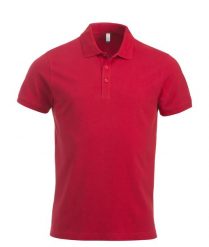 Clique Classic Lincoln S/S koszulka polo męska z bawełny, nowy krój – red. Czerwone koszulki polo męskie CLIQUE, m, bez wzorów, z bawełny, bez ramiączek. Za 120.98 zł.