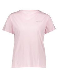 Pepe Jeans Koszulka w kolorze jasnoróżowym rozmiar: L. Różowe bluzki damskie Pepe Jeans, l, bez wzorów, z bawełny, bez kołnierzyka, bez ramiączek. Za 87.81 zł.
