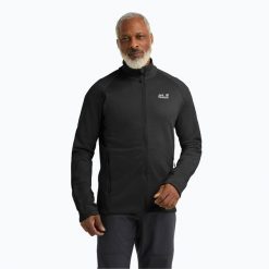 Bluza trekkingowa męska Jack Wolfskin Peak District Full Zip. Czarne bluzy bez kaptura męskie Jack Wolfskin, m. Za 299.99 zł.