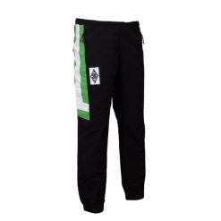 Spodnie Retro Piłkarskie - Dorosły - Borussia Mönchengladbach 1995 - Czarne. Czarne spodnie materiałowe męskie COPA FOOTBALL, bez wzorów, retro. Za 380.63 zł.
