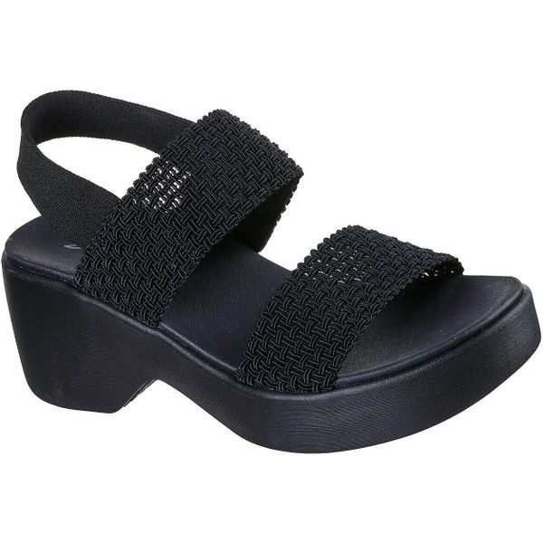 Sandały damskie Skechers Cali Day. Czarne sandały damskie Skechers, bez wzorów, bez obcasa. Za 390.00 zł.