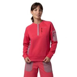 Damska techniczna bluza trekkingowa Siroko Tatras-W Red. Czerwone bluzy bez kaptura damskie SIROKO, uniwersalny, z dzianiny. Za 211.00 zł.