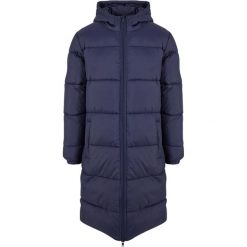 Męska Długa Kurtka Puchowa. Niebieskie kurtki męskie Urban Classics, m, bez wzorów, z puchu, sportowe, bez kaptura. Za 370.99 zł.