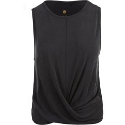 Damski tank top Athlecia Diamy Cropped. Czarne topy sportowe damskie Athlecia, na lato, uniwersalny, bez wzorów, z materiału, bez ramiączek. Za 126.00 zł.