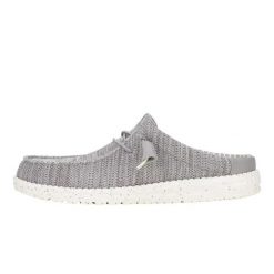 HeyDude Męskie Mokasyny Wally Slip Stretch Sox. Szare mokasyny męskie Hey dude, z materiału. Za 239.00 zł.