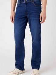 WRANGLER TEXAS MĘSKIE SPODNIE JEANSOWE DANCING WATER W121JX20C 112322670. Spodnie materiałowe męskie Wrangler, bez wzorów, z jeansu. Za 229.99 zł.